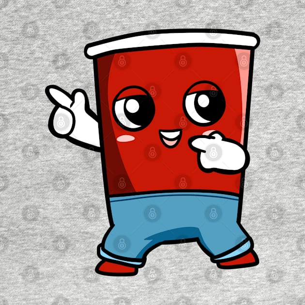 Red Plastic Party Cup by WildSloths